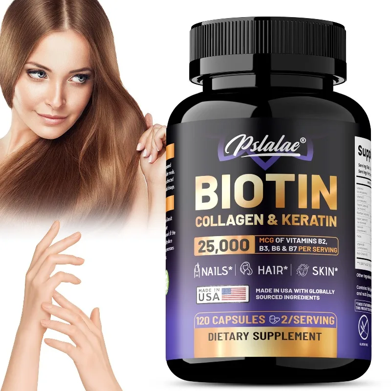 Hair Care Keratin - Biotin Collagen Keratin-Ergänzungsmittel – unterstützt die