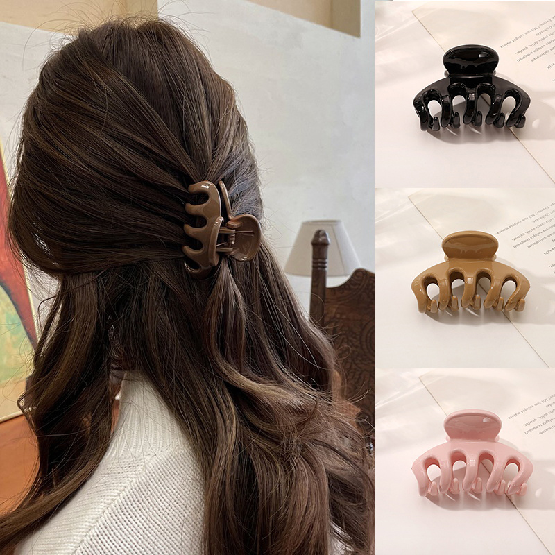 Hair Clip Claw Large - Neue Bonbonfarben Haarspangen für Frauen Acryl