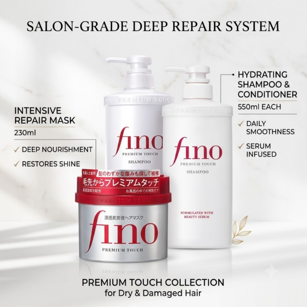 Hair Care Fino - FINO Reparatur-Haarmaske Conditioner Tiefenpflege für Geschädigtes