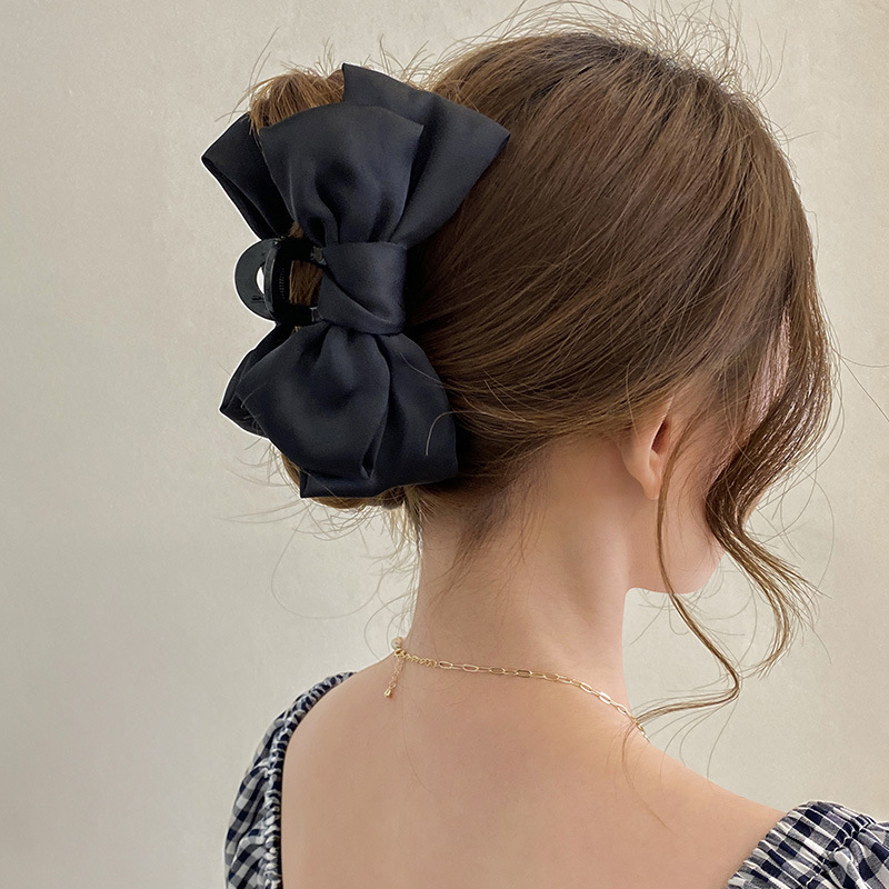 Hair Clip Claw Large - Haarklammer mit Schleife, große Hai-Klaue, Haarspangen,