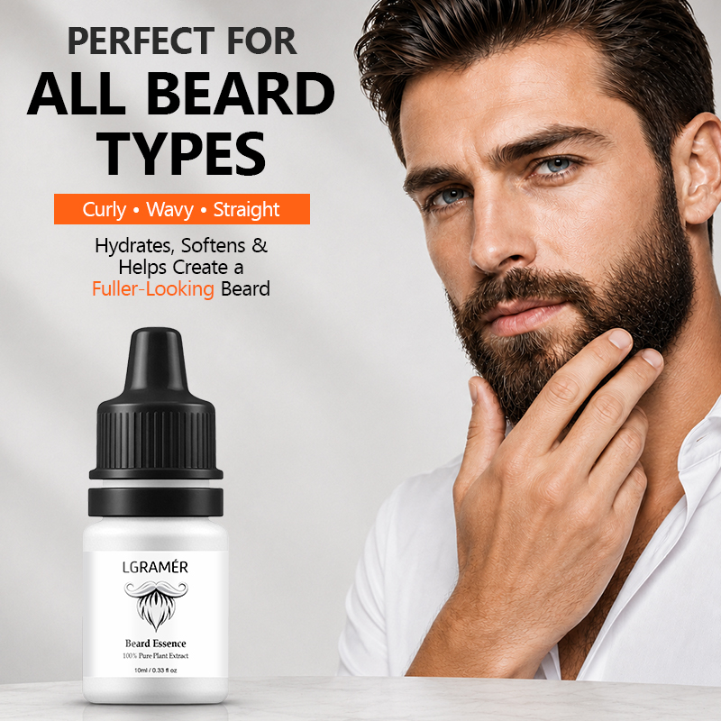 Hair Care Serum - Bartwuchsserum für Männer, nährt Gesichtshaarfollikel, reduziert