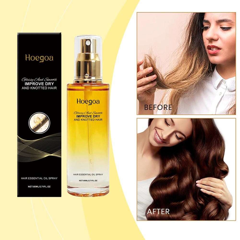 Split End Repair Serum - Haarreparaturserum mit Hitzeschutz, glättendes Frizz-Kontrollöl zur