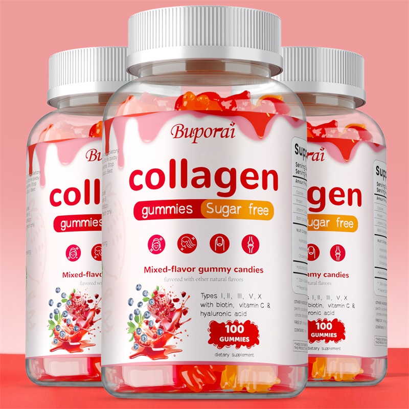Hair Care Gummies - Multi-Kollagen-Gummibärchen - mit Biotin für Haarwachstum,