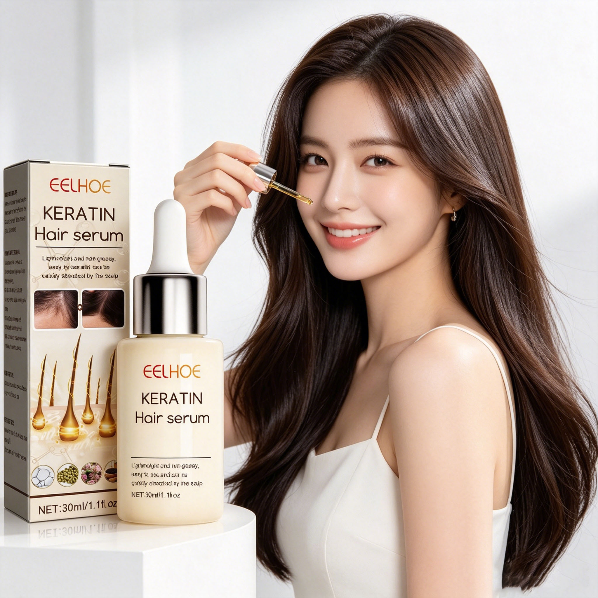 Split End Repair Serum - Dichtes Haar-Essenzöl, stärkt die Haarwurzeln, fördert