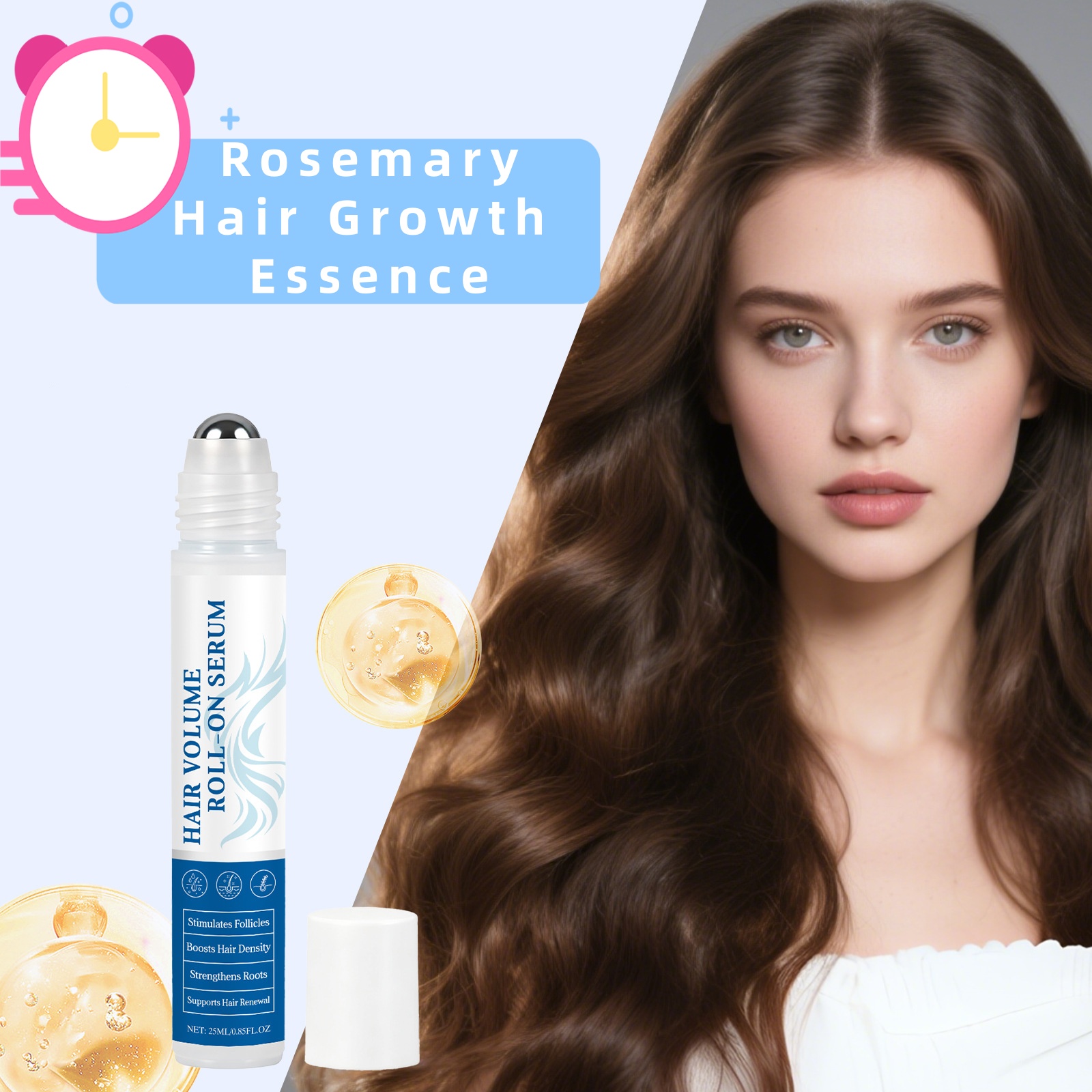 Hair Care Serum - Rosmarin Haarwuchs-Essenzöl zur Kontrolle des Ölansammlens,