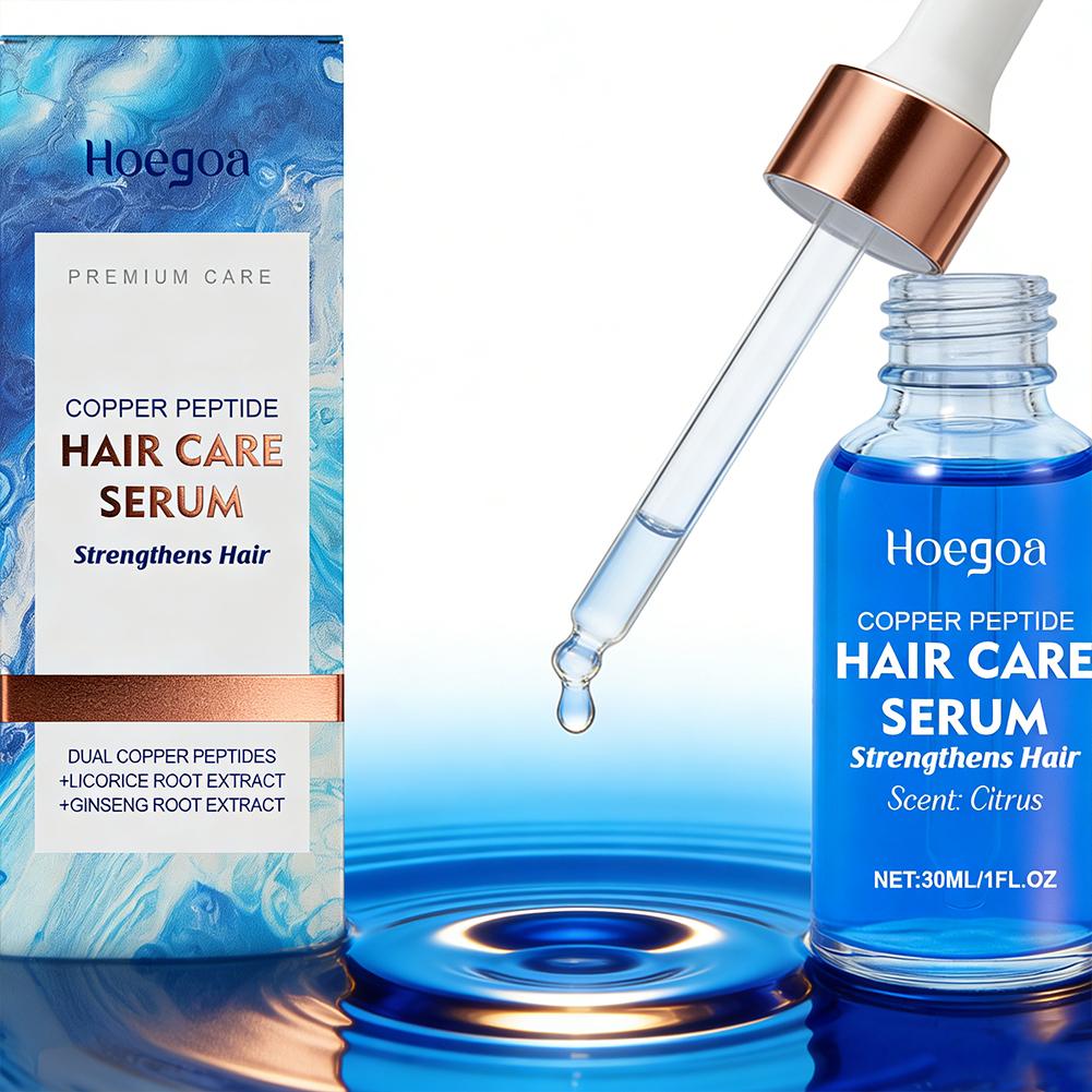 Hair Care Serum - 1/2 Stück Kupferpeptid-Haarwuchsserum mit Doppelpeptiden und