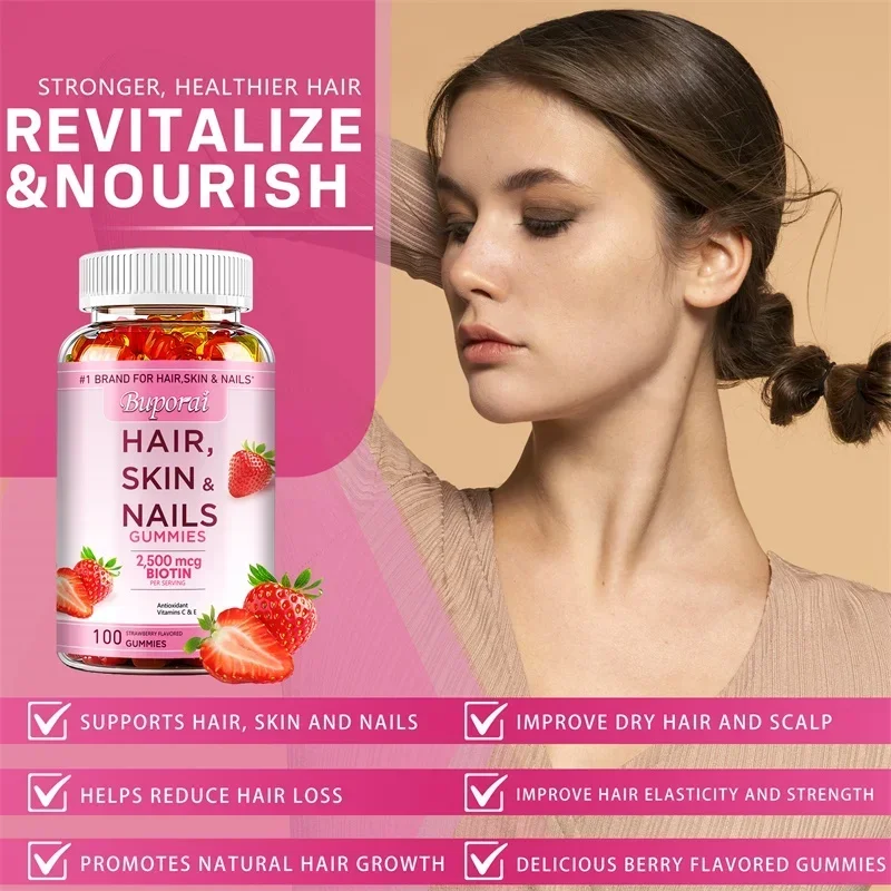 Haar-, Haut- und Nagelgummis – – Hair Care Gummies Bewertung und Preis