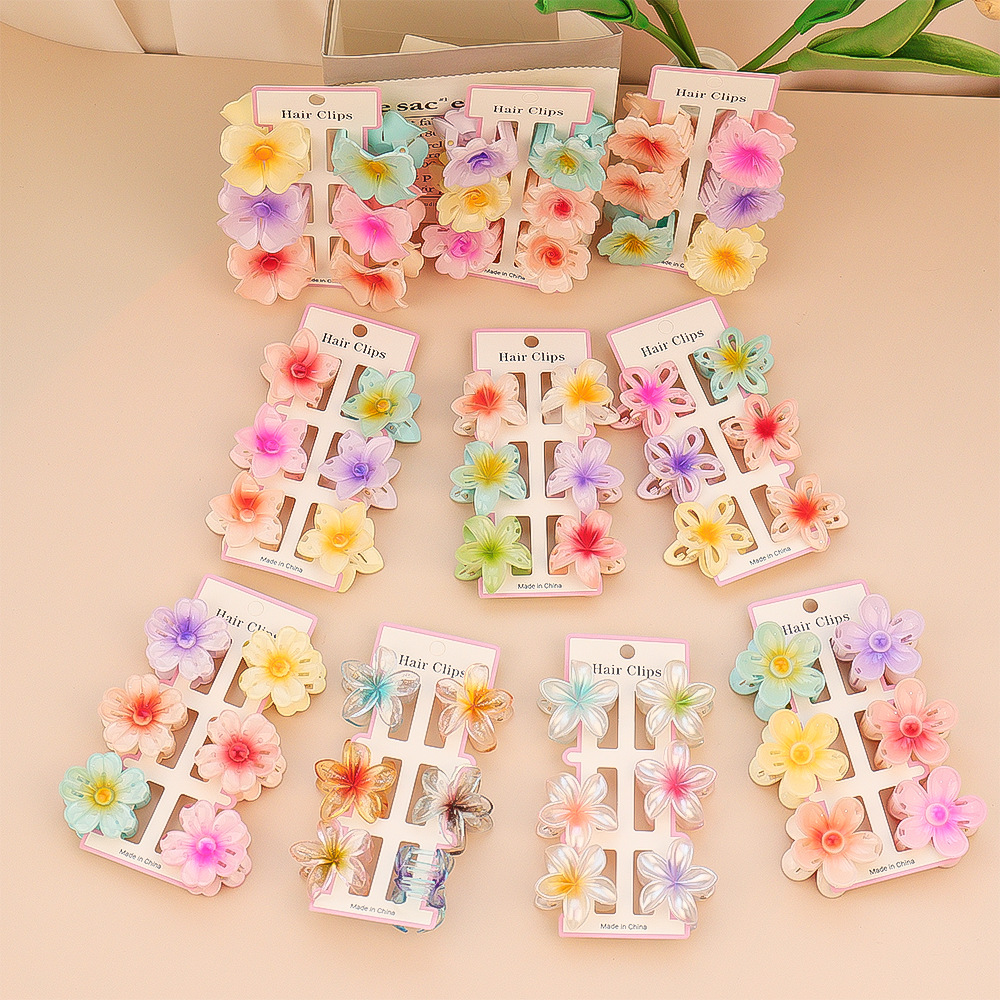 6Pcs Mode Bunte Transparente B – Hair Clip Claw Large Bewertung und Preis