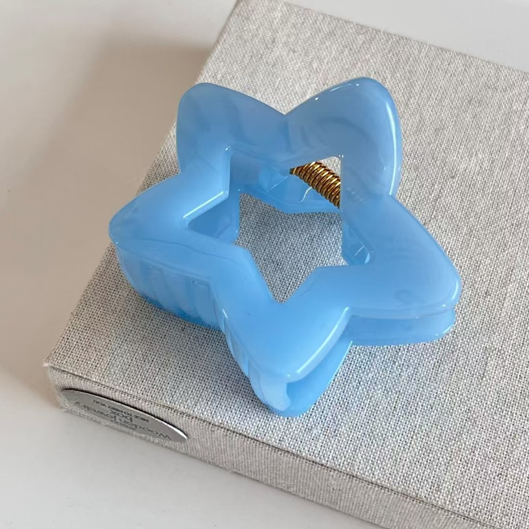 2 Stück Elegante Blaue Gelee-H – Hair Clip Claw Large Bewertung und Preis
