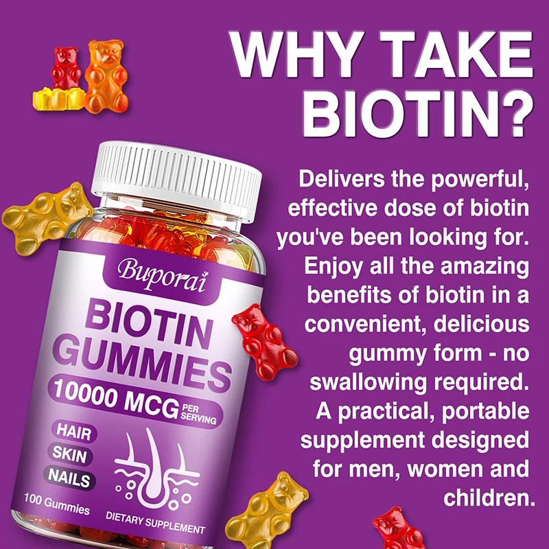 Biotin-Gummibärchen 10000mcg f – Hair Care Gummies Bewertung und Preis