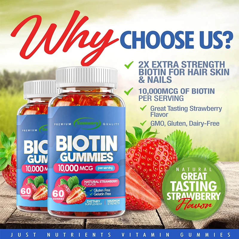 Biotin-Gummibärchen - für Haar – Hair Care Gummies Bewertung und Preis