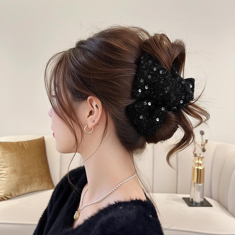 Pailletten-Schleifen-Haarklamm – Hair Clip Claw Large Bewertung und Preis