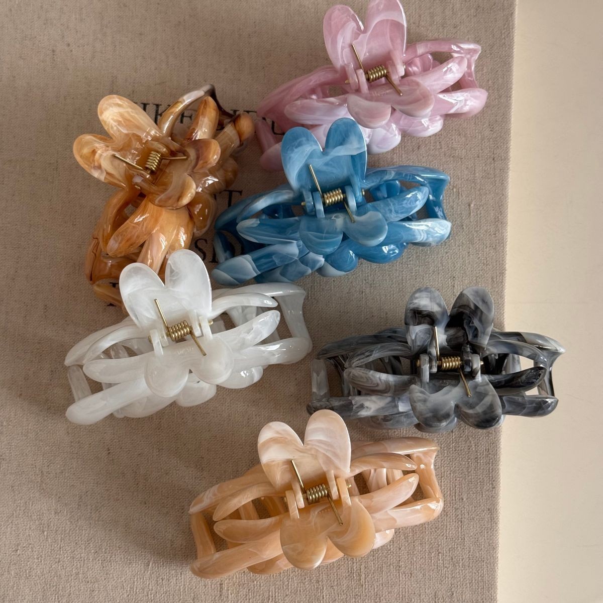 Große Blumen-Haarklammern Krab – Hair Clip Claw Large Bewertung und Preis