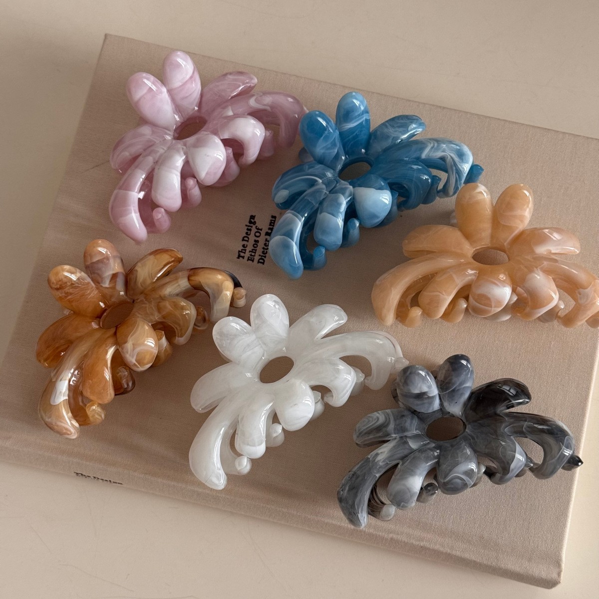 Große Blumen-Haarklammern Krab – Hair Clip Claw Large Bewertung und Preis